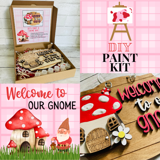 DIY "No Place Like Gnome" do it yourself craft kit