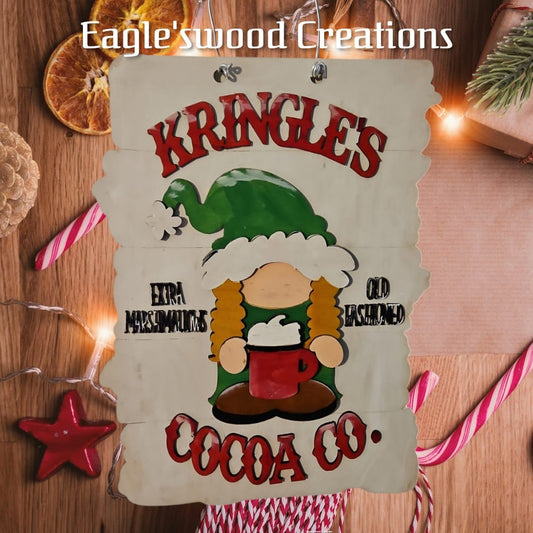 Kringles Cocoa Co. Door Hanger