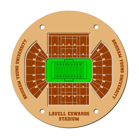 Lavell Edwards Football Stadium - Brigham Young Coaster SVG