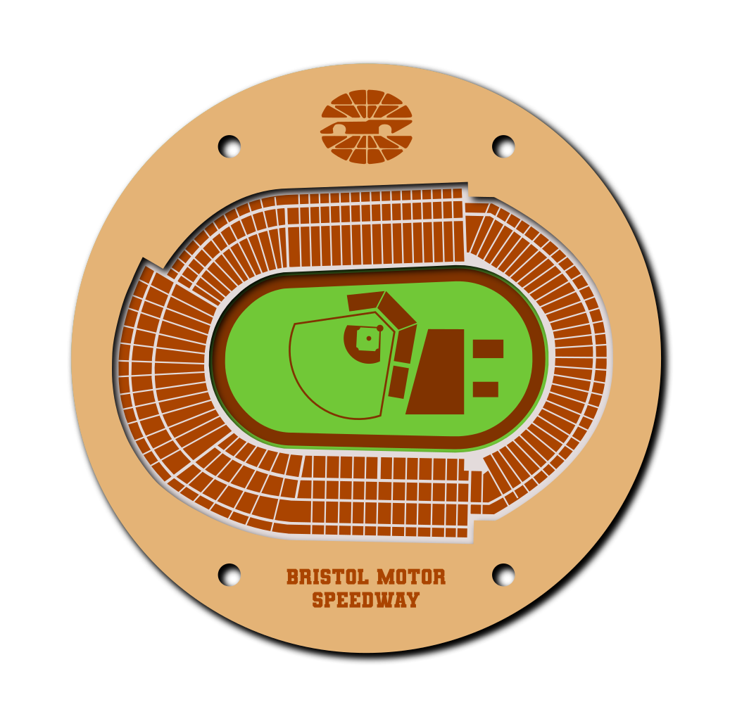 Bristol Motor Speedway MLB BASEBALL Coaster SVG