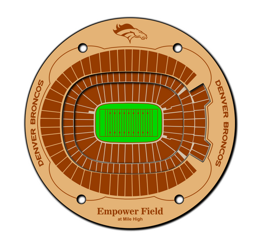 Denver Broncos Coaster SVG