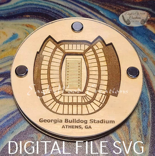 Georgia Bulldog football Stadium SVG file