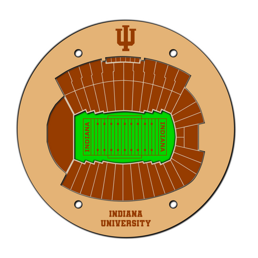 Indiana University Coaster SVG digital