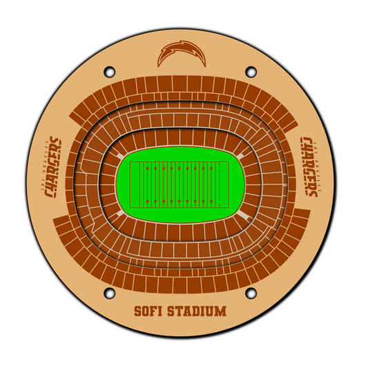 LA Chargers Coaster SVG