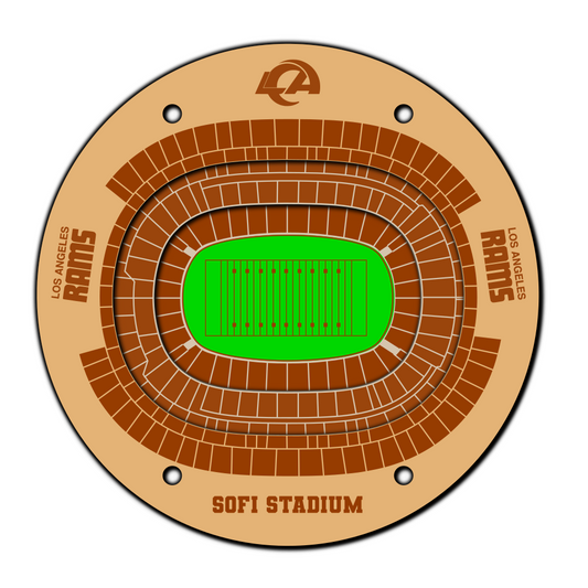 LA Rams Stadium Coaster SVG Digital File