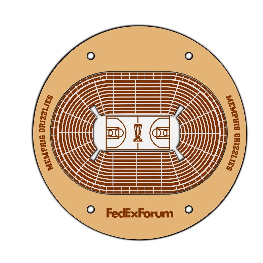 Memphis Grizzlies Basketball Stadium Coaster SVG