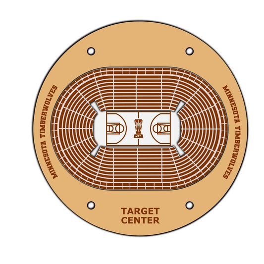 Minnesota Timberwolves Basketball Stadium Coaster SVG