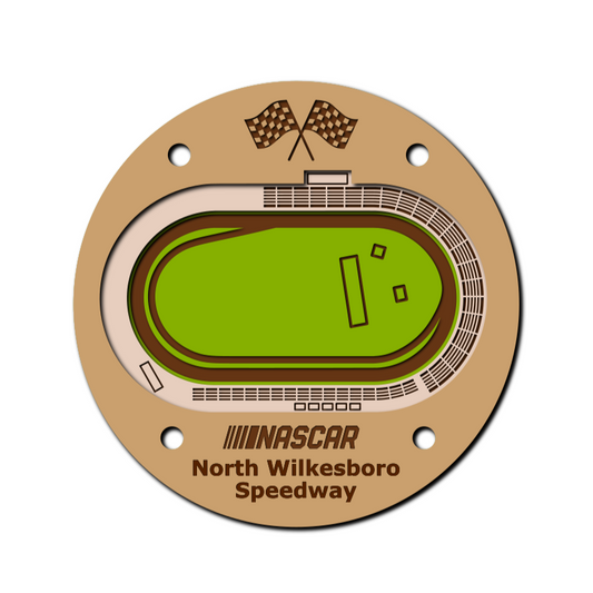 North Wilkesboro Speedway Coaster SVG