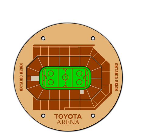 Ontario Reign Stadium Coaster SVG