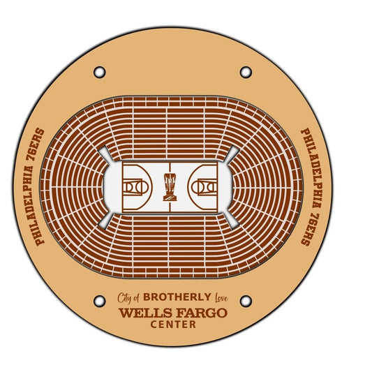 Philadelphia 76ers Basketball Stadium Coaster SVG