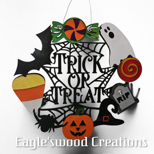 Trick or Treat 18" Door Hanger