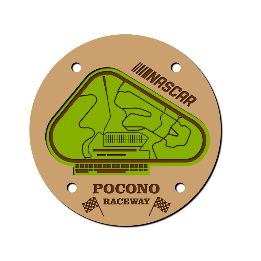 Pocono Raceway Coaster SVG – Eagle'sWood Creations