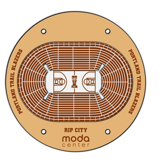 Portland Trail Blazers Basketball Stadium Coaster SVG