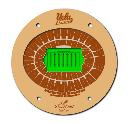 UCLA Rose Bowl Coaster SVG 5"