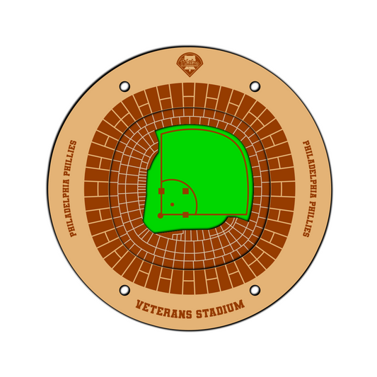 Veterans Stadium Philadelphia Phillies Coaster SVG