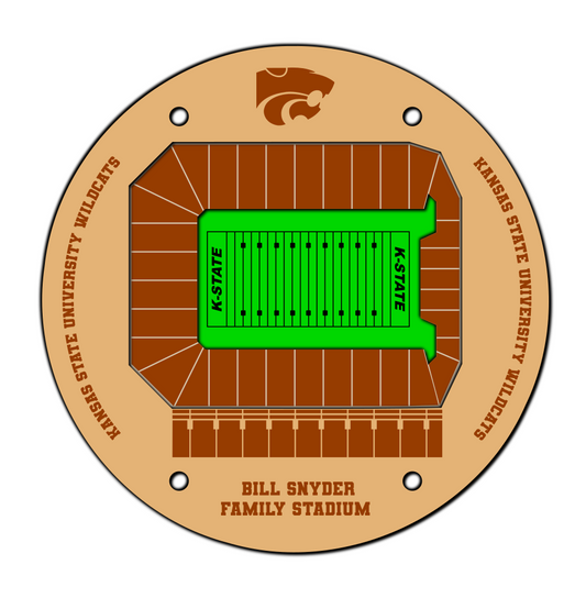 Kansas State Football Stadium -  SVG file