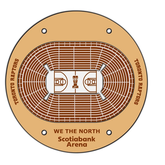 Toronto Raptors Basketball Stadium Coaster SVG