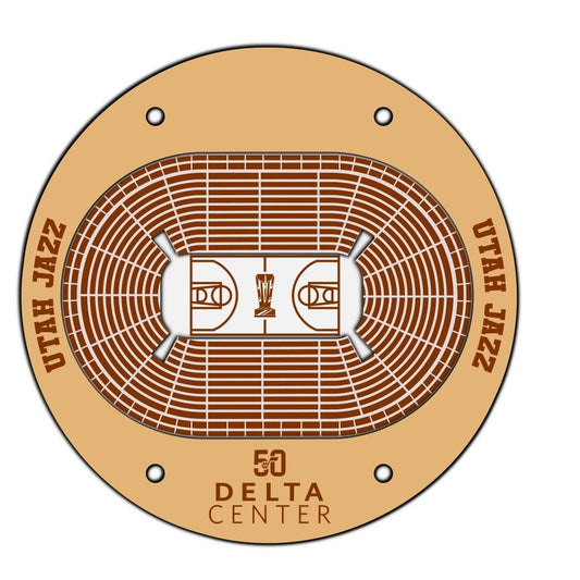 Utah Jazz Basketball Stadium Coaster SVG